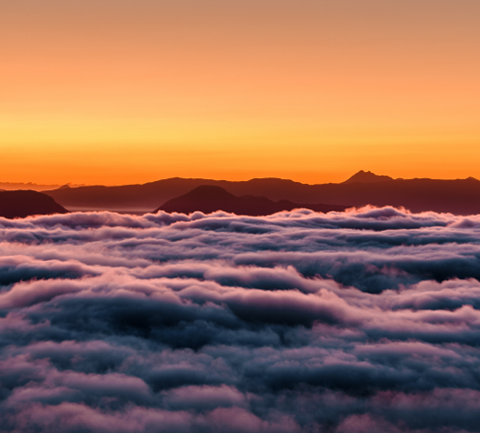 Sea of Clouds at Lake Kussharo