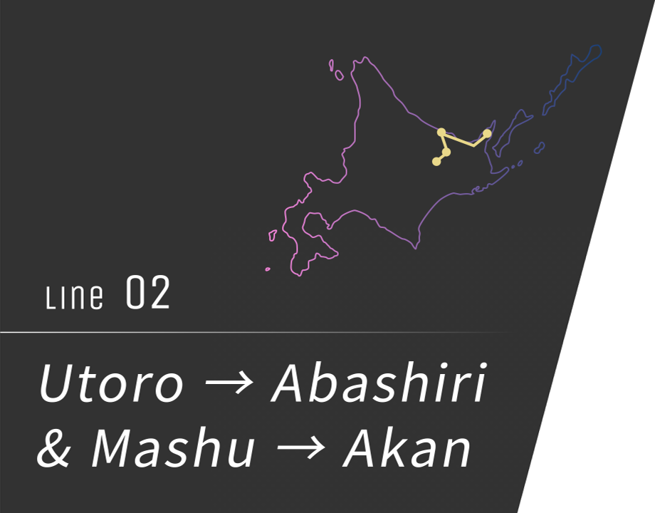 No. 2 Utoro → Abashiri & Mashu → Akan