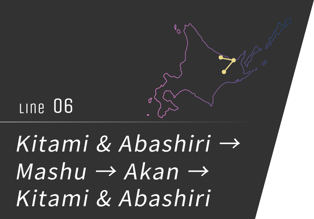 No. 6 Kitami & Abashiri → Mashu → Akan → Kitami & Abashiri