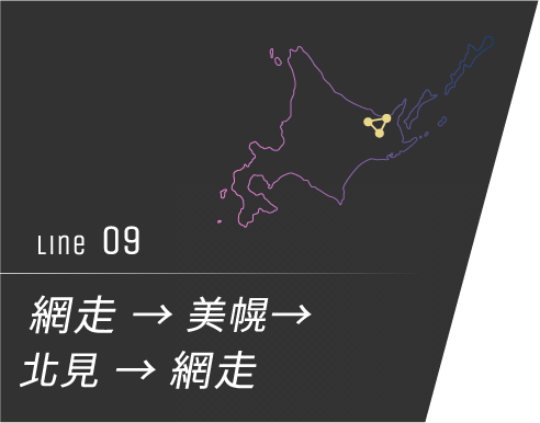 No.9 網走→美幌→北見→網走