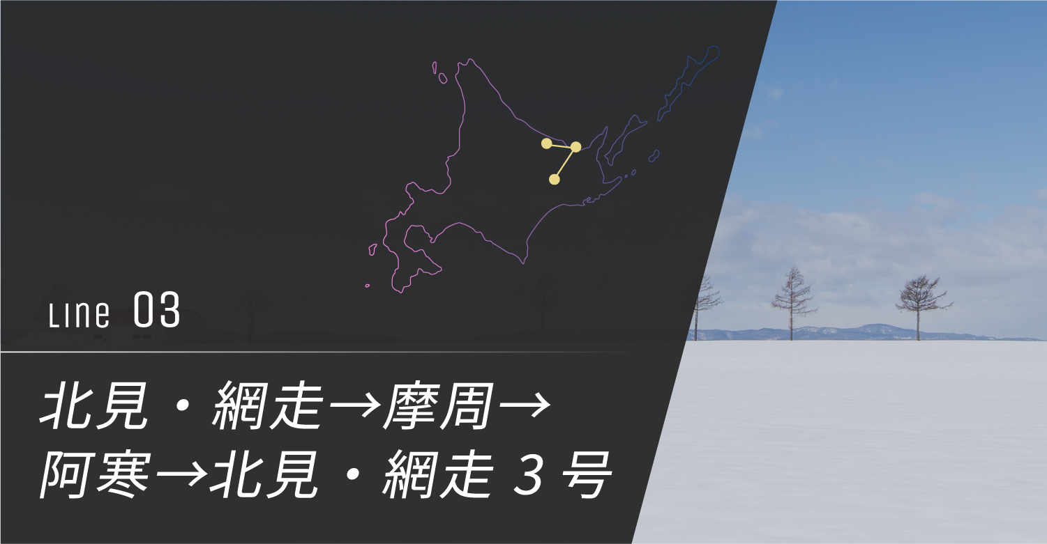 北見・網走→摩周→阿寒→北見・網走 3号