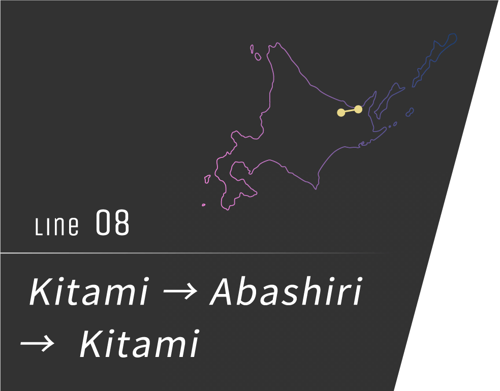 No.8 Kitami → Abashiri → Kitami