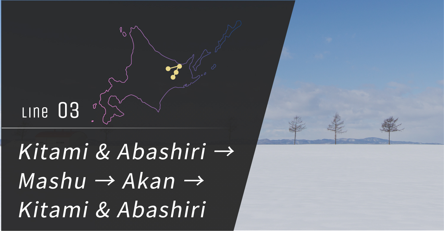 No. 3 Kitami & Abashiri → Mashu → Akan → Kitami & Abashiri