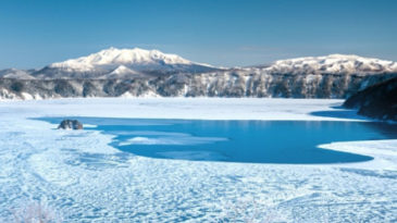 数年に一度の奇跡、摩周湖の結氷と霧氷。